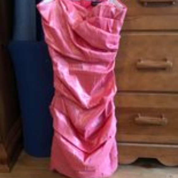 Pink Strapless Dress - Picture 1 of 2
